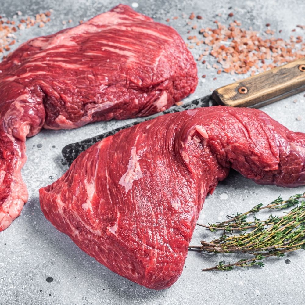 Tri-tip steak from Pleasant Shade Farm – grass fed, grain finished, pasture raised