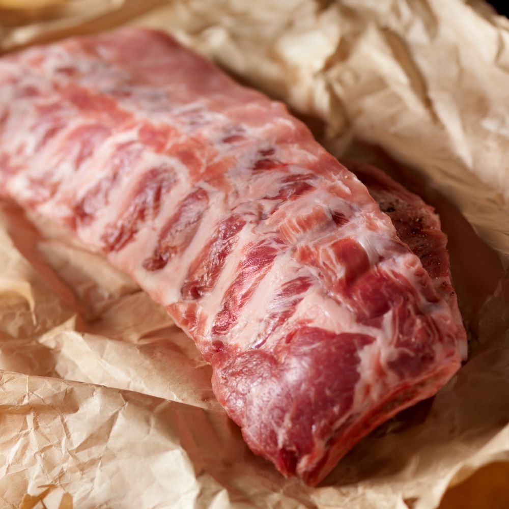 Beef back ribs half rack from Pleasant Shade Farm – grass fed, grain finished, pasture raised
